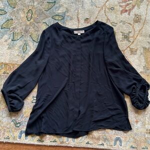 Loft Black Long Sleeve Blouse
